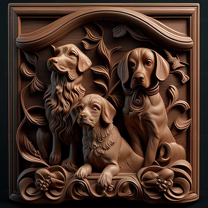 3D model dogs (STL)